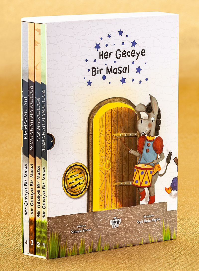 Her Geceye Bir Masal (4 Kitaplık Masal Seti) kitap kapağı