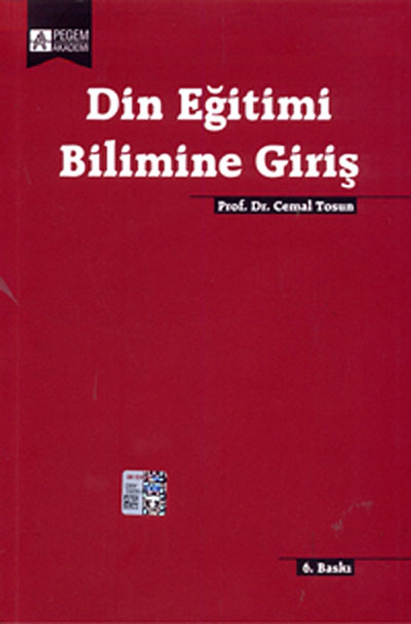Din Eğitimi Bilimine Giriş kitap kapağı