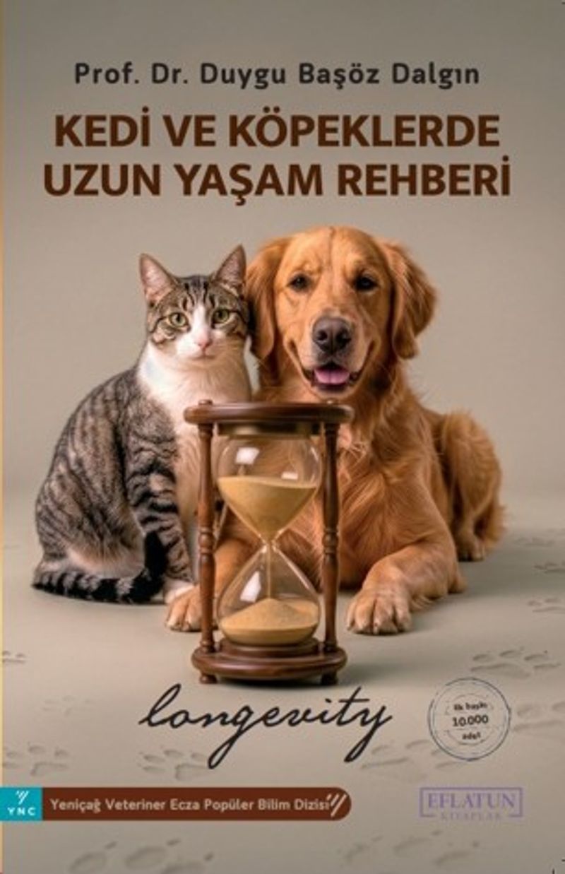 Kedi ve Köpeklerde Uzun Yaşam Rehberi Longevity kitap kapağı