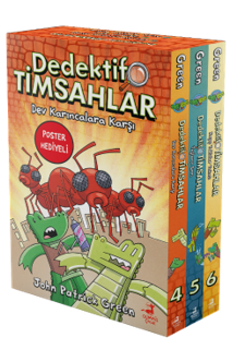 Dedektif Timsahlar 3 Kitaplık Kutulu Set (4-5-6) kitap kapağı