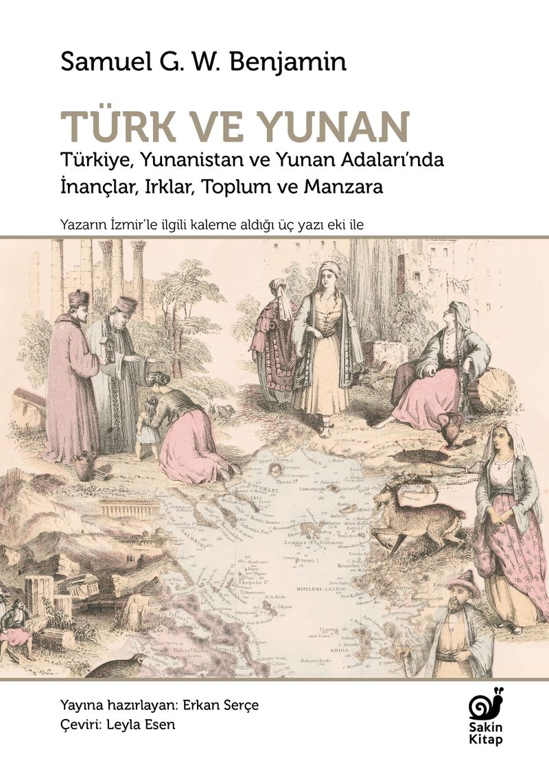 Türk ve Yunan Türkiye, Yunanistan ve Yunan Adaları'nda İnançlar, Irklar, Toplum ve Manzara kitap kapağı
