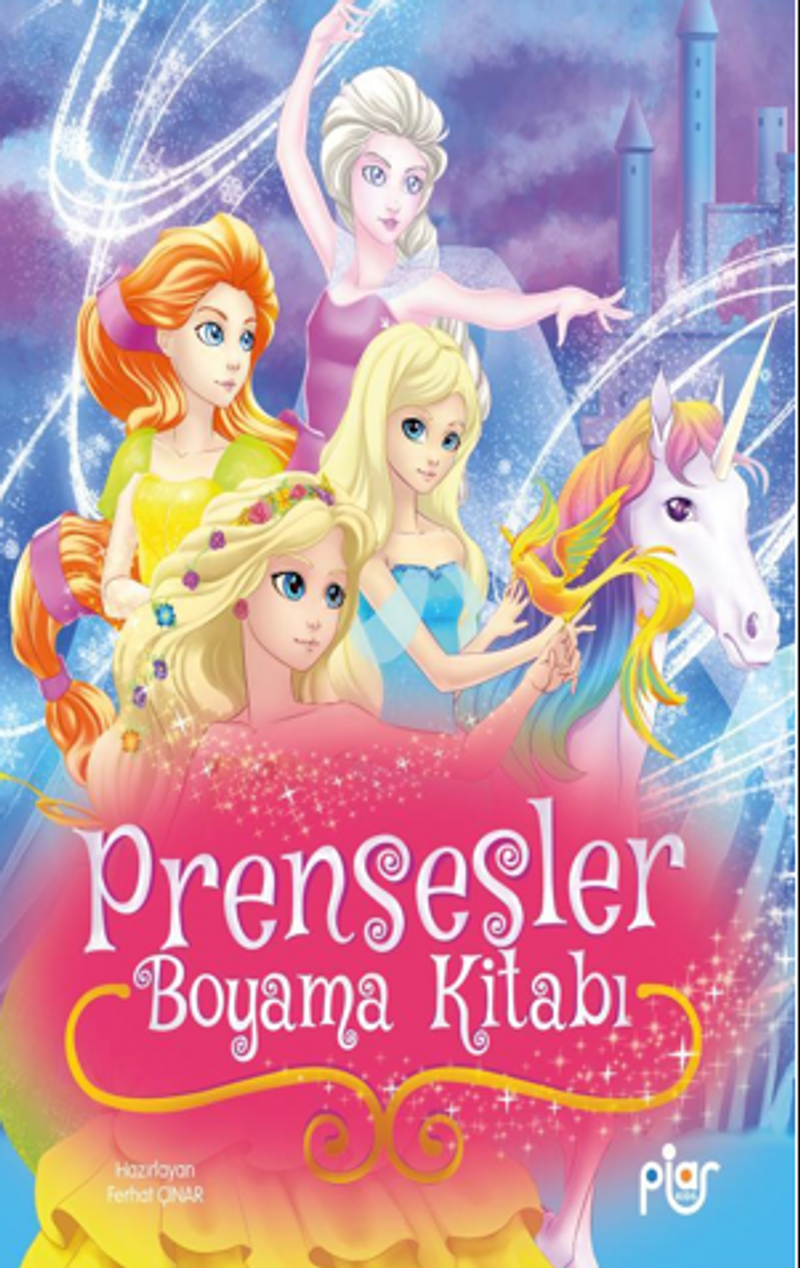 Prensesler Boyama Kitabı kitap kapağı