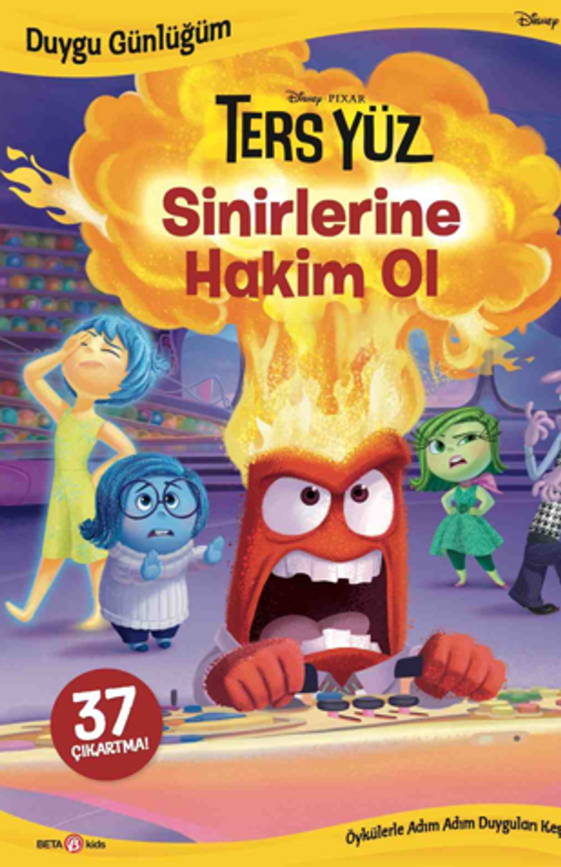 Disney-Duygu Günlüğüm Ters Yüz Sinirlerine Hakim Ol kitap kapağı