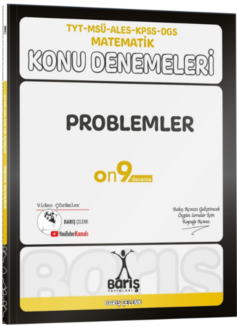 TYT MSÜ ALES KPSS DGS Matematik Problemler Konu Denemeleri kitap kapağı