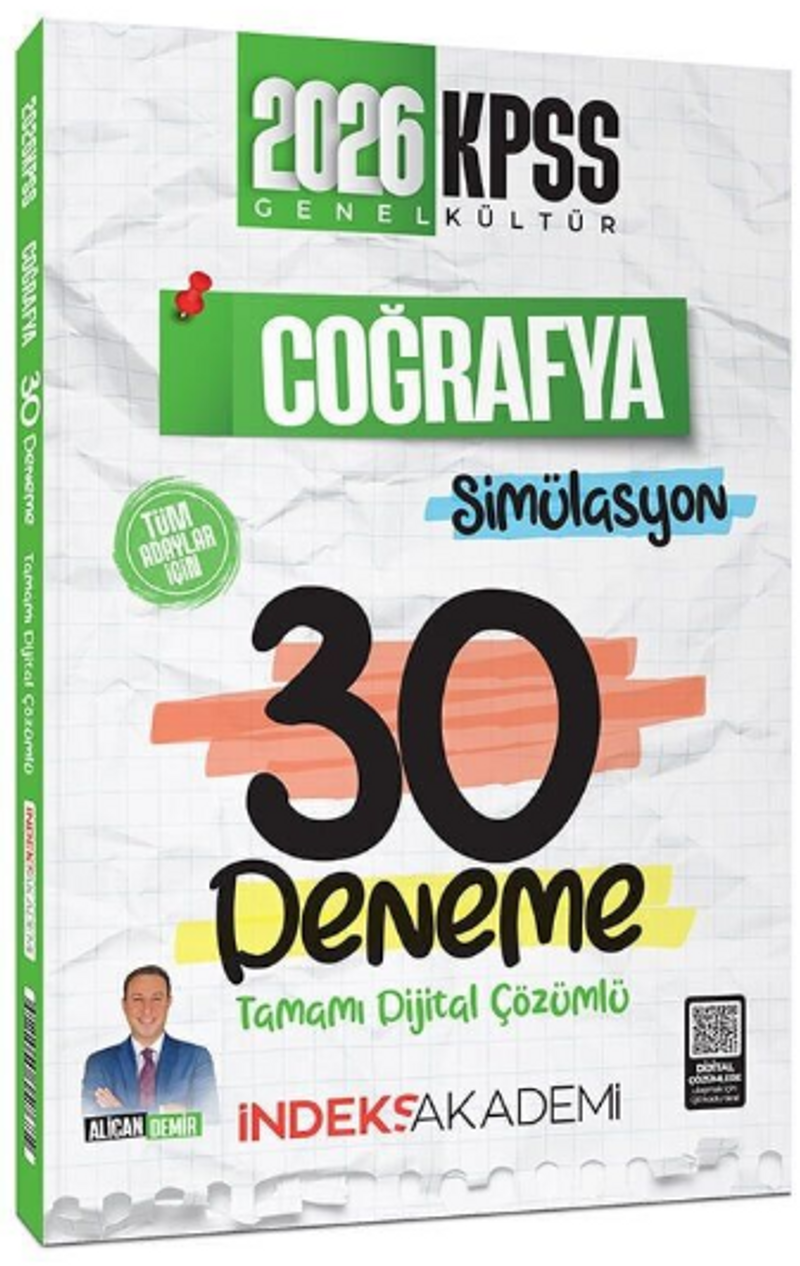 2026 KPSS Coğrafya Simülasyon 30 Deneme Çözümlü kitap kapağı