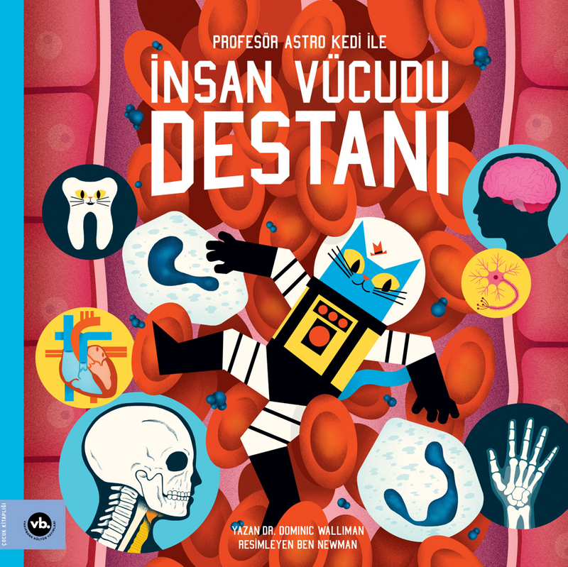 Profesör Astro Kedi ile İnsan Vücudu Destanı kitap kapağı