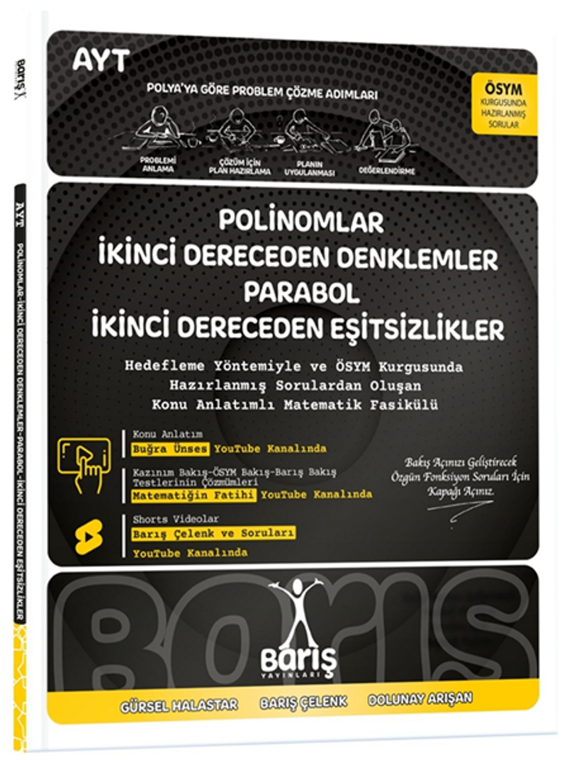Polinomlar İkinci Dereceden Denklemler Parabol İkinci Dereceden Eşitsizlikler Matematik Fasikülleri kitap kapağı