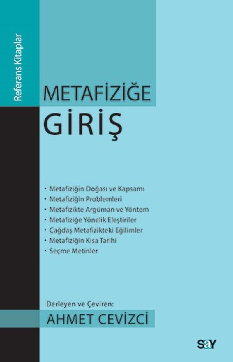 Metafiziğe Giriş kitap kapağı