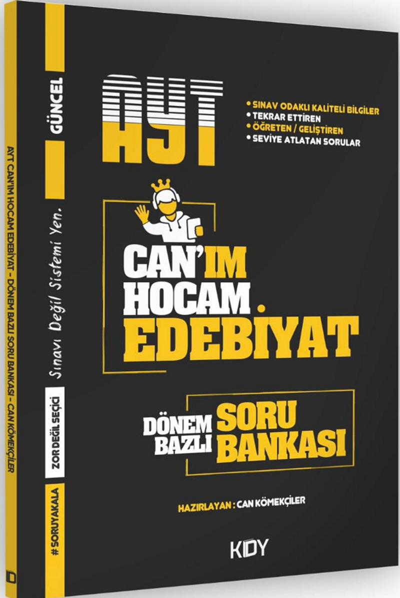 Can'ım Hocam Ayt Edebiyat Dönem Bazlı Soru Bankası kitap kapağı
