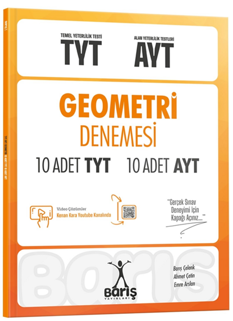 TYT-AYT Geometri Denemesi 10 Adet TYT 10 Adet AYT kitap kapağı