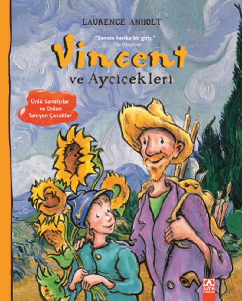 Vincent ve Ayçiçekleri kitap kapağı