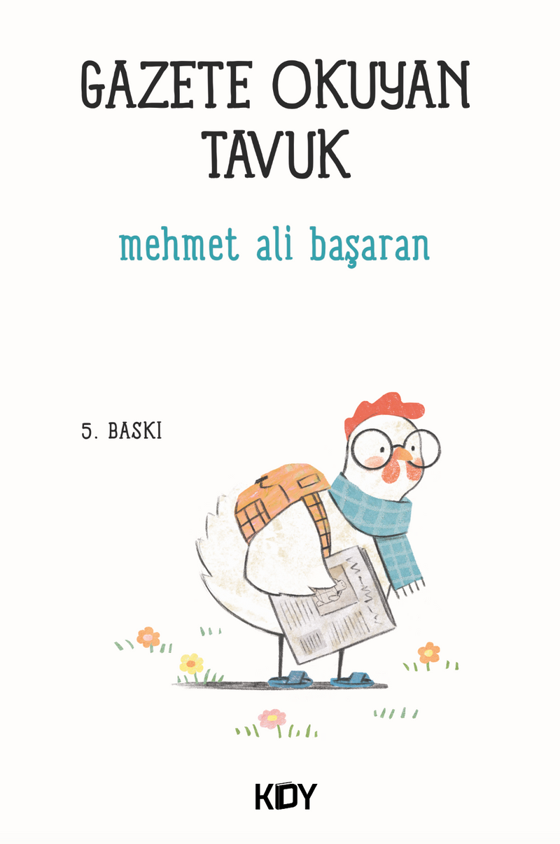 Gazete Okuyan Tavuk kitap kapağı