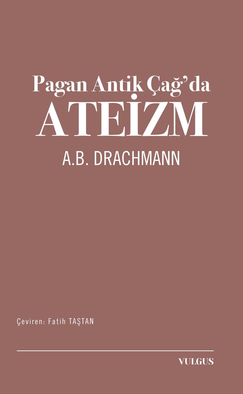 Pagan Antik Çağ'da Ateizm kitap kapağı