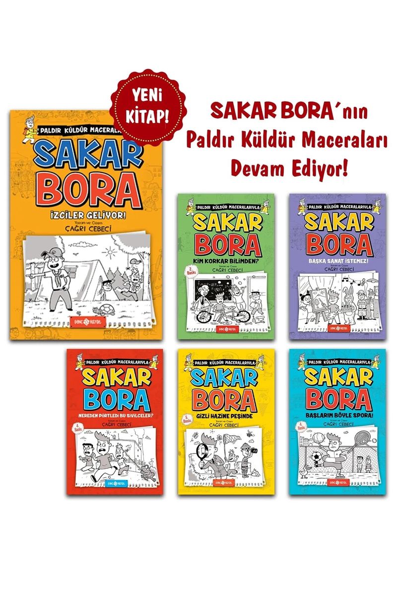 Sakar Bora Macera Seti (6 Kitap) kitap kapağı