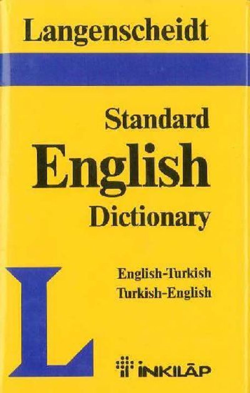 İngilizce Türkçe Langenscheidts Standart Sözlük kitap kapağı