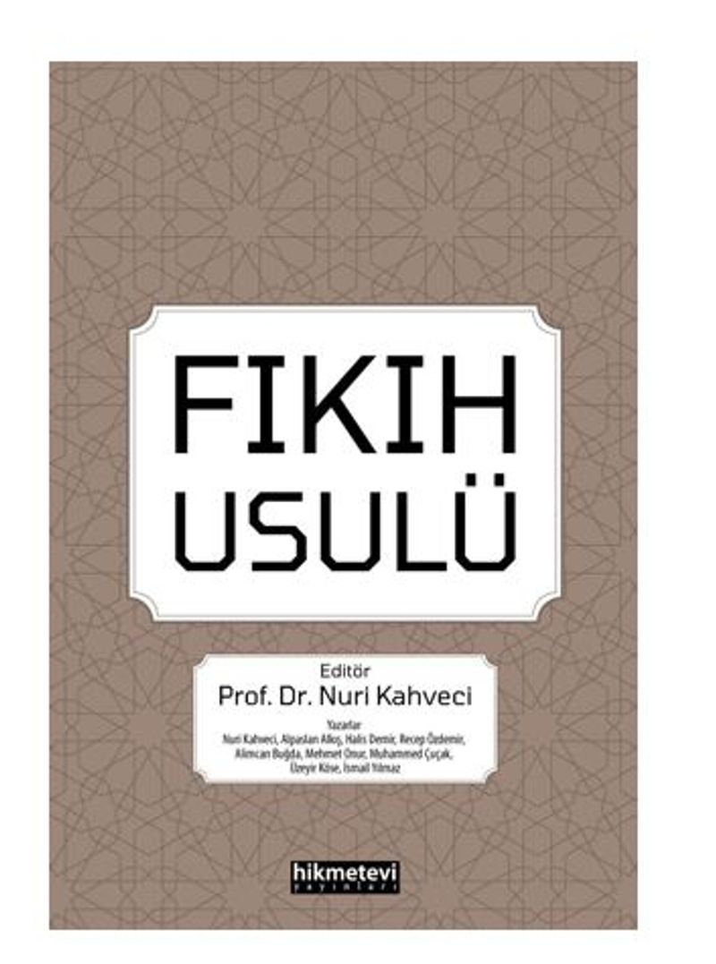 Fıkıh Usulü kitap kapağı