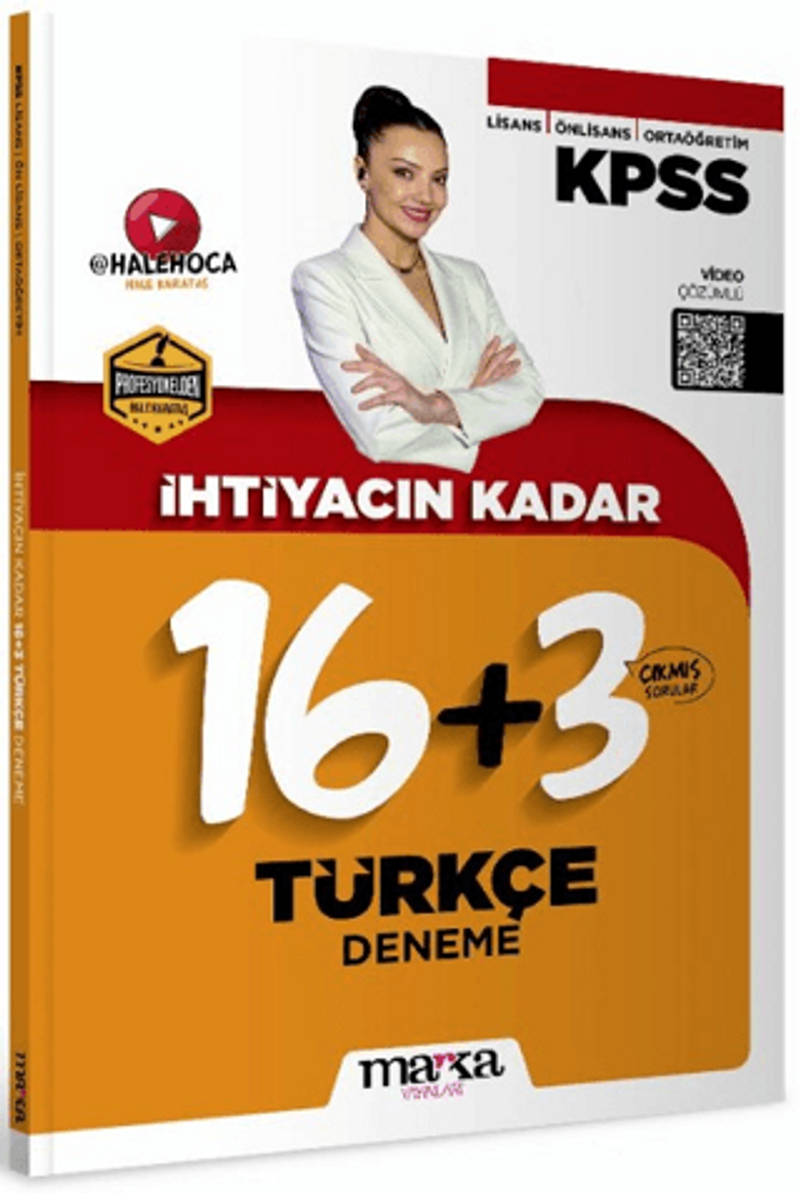 KPSS İhtiyacın Kadar Türkçe 16+3 Deneme kitap kapağı