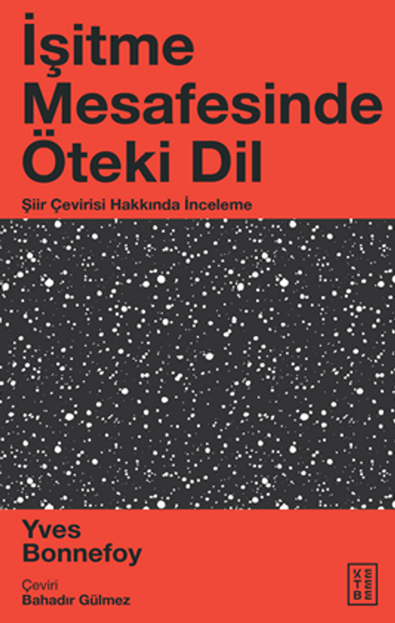 İşitme Mesafesinde Öteki Dil / Şiir Çevirisi Hakkında İnceleme kitap kapağı