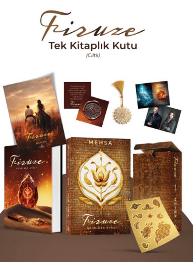 Firuze 1: Kehribar Ateşi (Ciltli Tek Kitaplık Kutu) kitap kapağı
