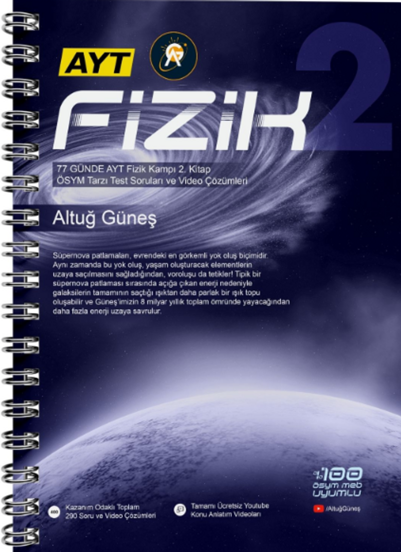 77 Günde AYT Fizik Kampı 2. Kitap kitap kapağı