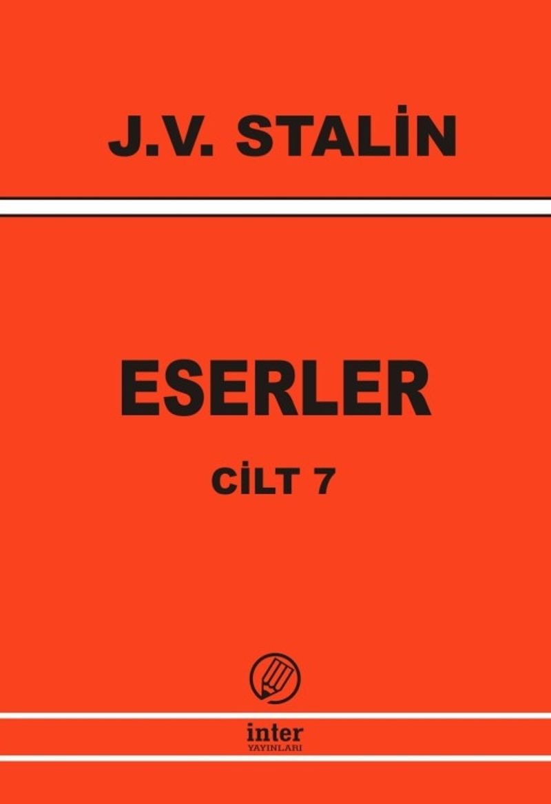 Eserler 7 Stalin 1923 kitap kapağı