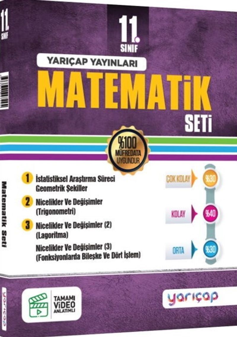 11. Sınıf Matematik Seti kitap kapağı