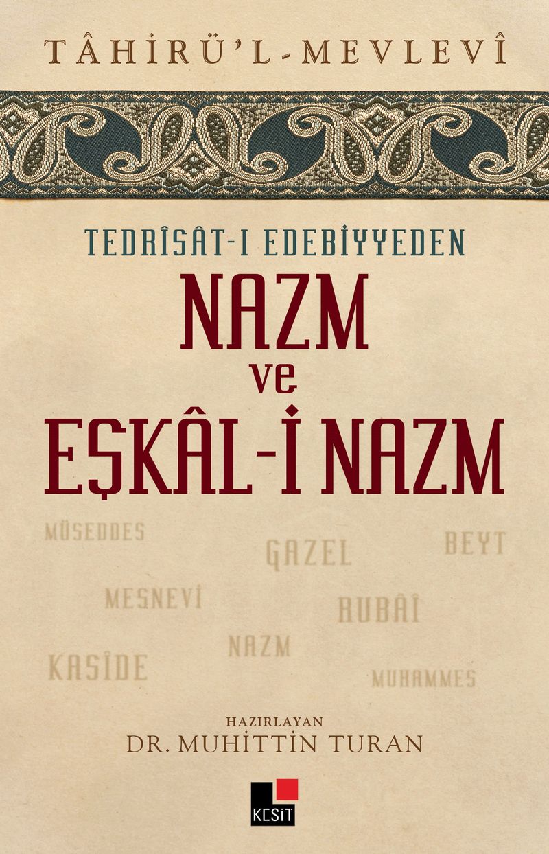 Tedrisat-ı Edebiyyeden Nazm ve Eşkal-i Nazm kitap kapağı
