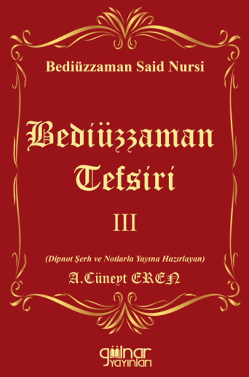 Bediüzzaman Tefsiri III kitap kapağı