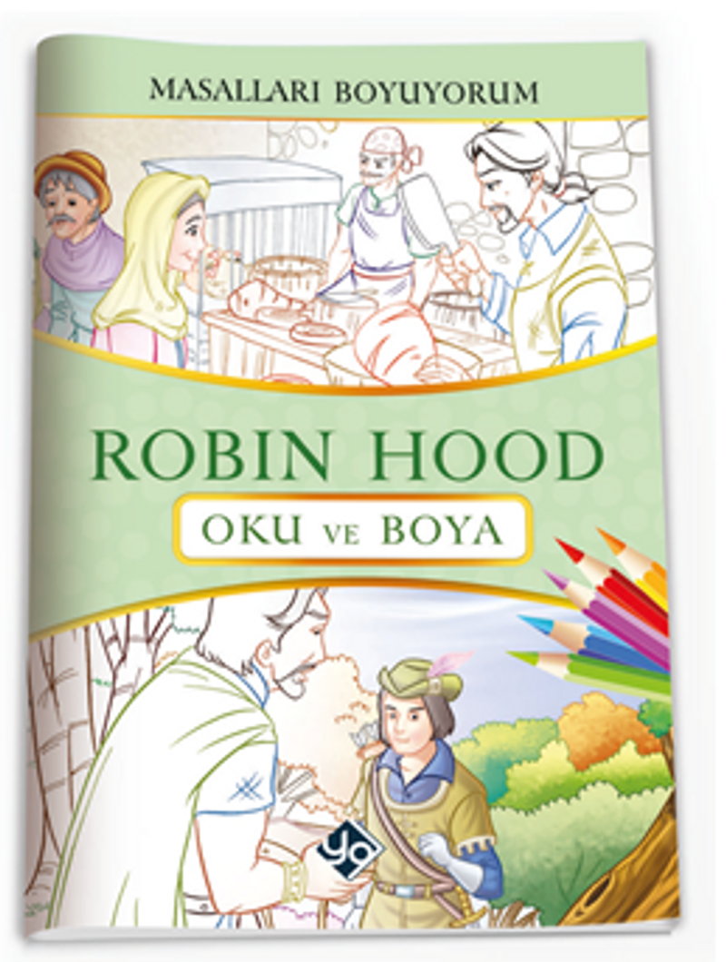 Masalları Boyuyorum Robin Hood Kitabı kitap kapağı