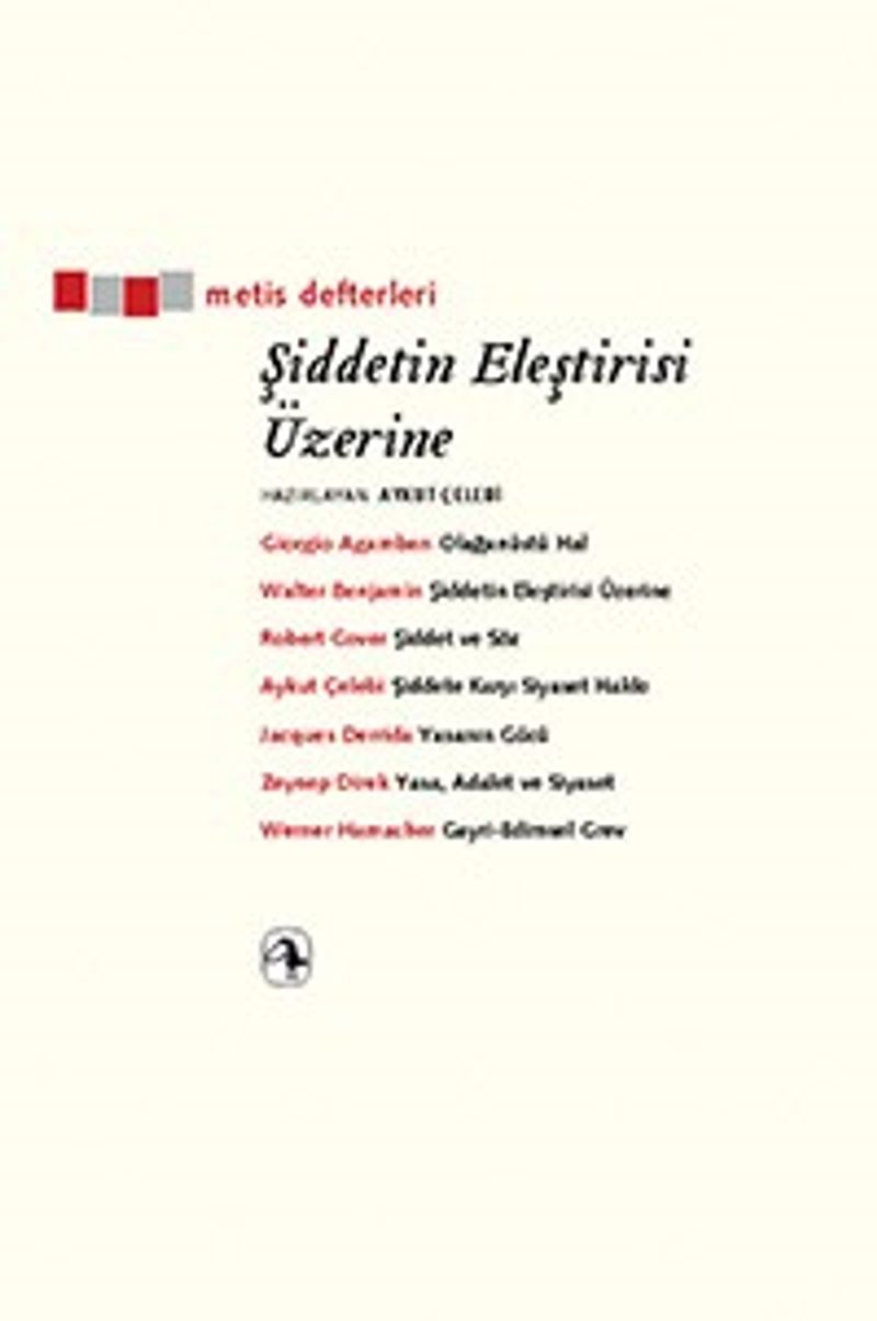 Şiddetin Eleştirisi Üzerine kitap kapağı