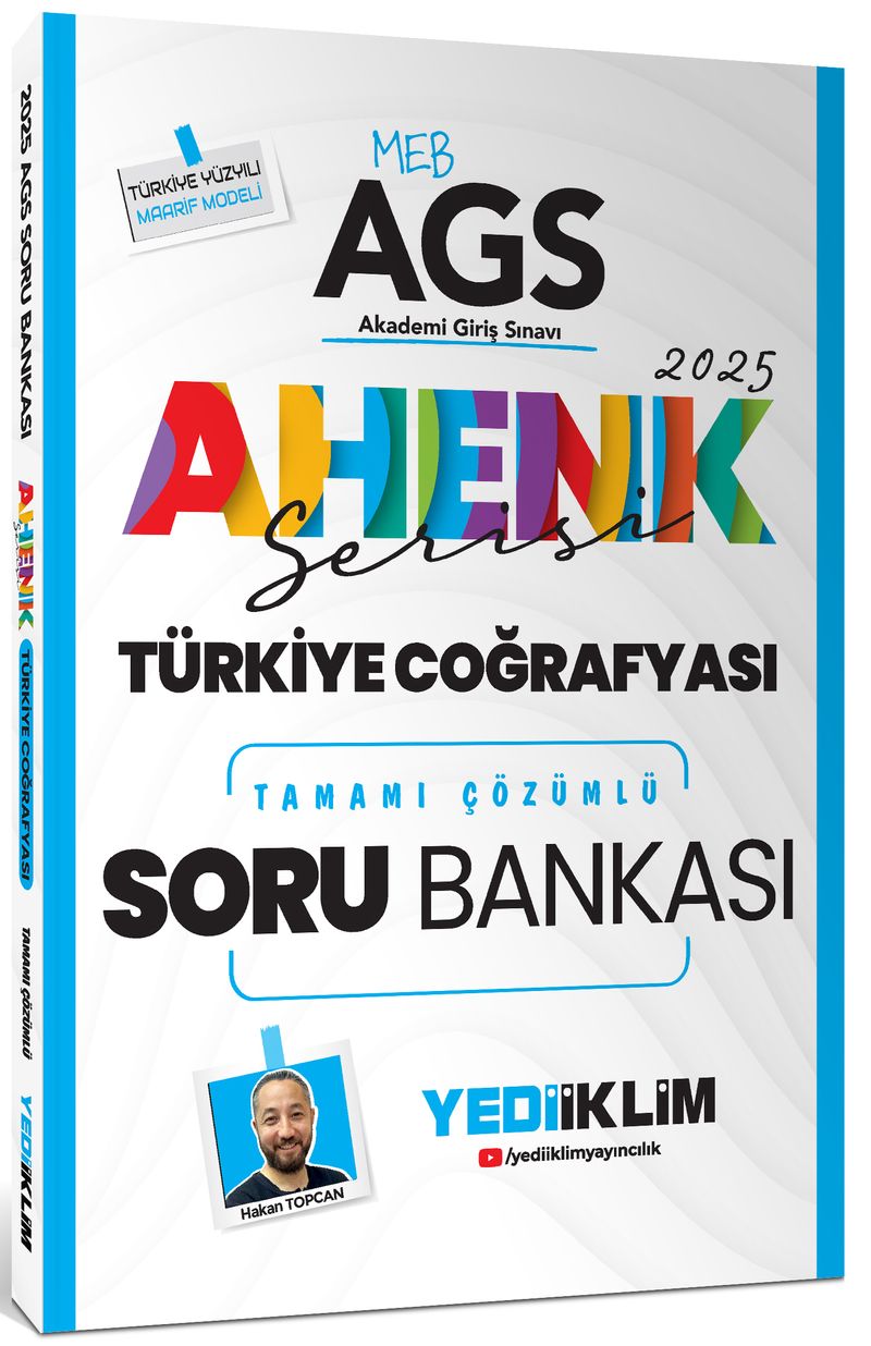 2025 MEB AGS Ahenk Serisi Türkiye Coğrafyası Tamamı Çözümlü Soru Bankası kitap kapağı