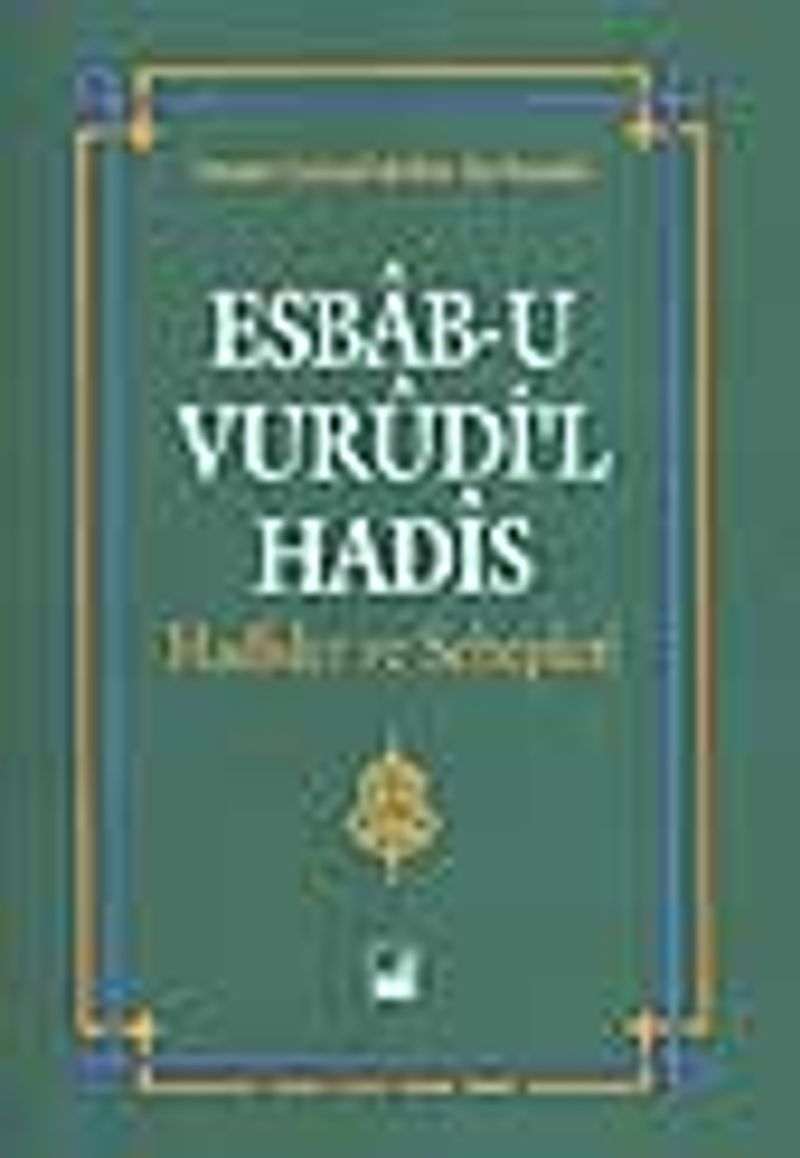 Esbab-u Vurudi'l Hadis kitap kapağı