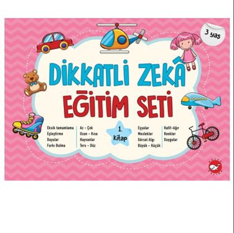 Dikkatli Zeka Eğitim Seti 1. Kitap- 3 Yaş kitap kapağı