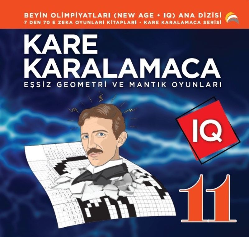 Kare Karalamaca 11 7'den 70'e Zeka Oyunları Kitapları Eşsiz Geometri ve Mantık Oyunları kitap kapağı