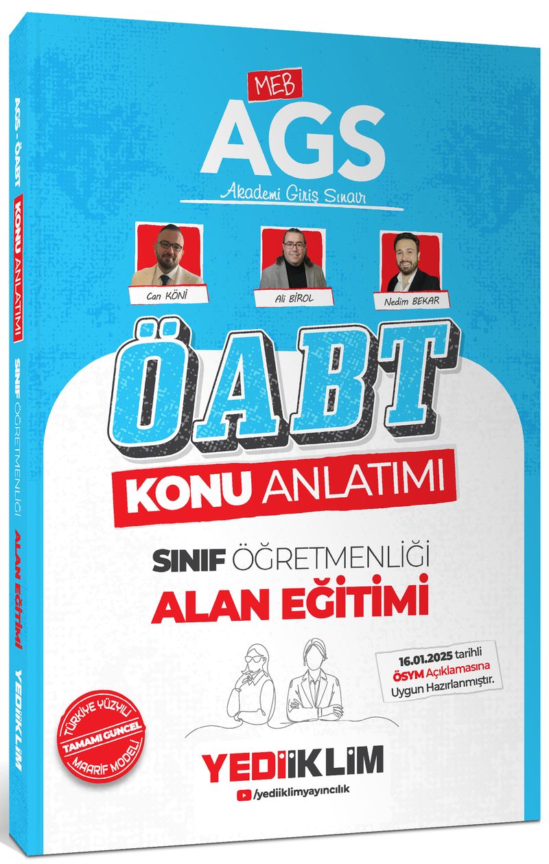 2025 MEB AGS ÖABT Sınıf Öğretmenliği Alan Eğitimi Konu Anlatımı kitap kapağı