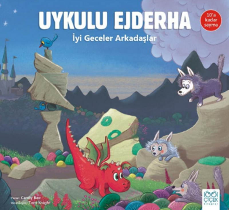 Uykulu Ejderha İyi Geceler Arkadaşlar / 10'a Kadar Sayma kitap kapağı