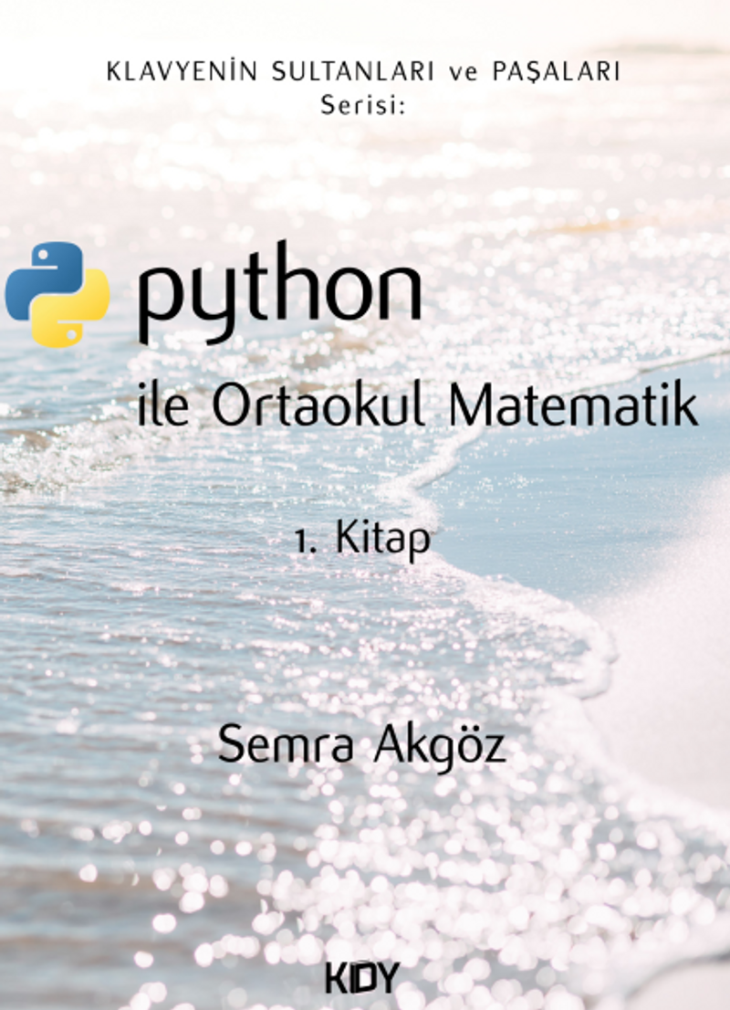 Python ile Ortaokul Matematik 1. Kitap kitap kapağı