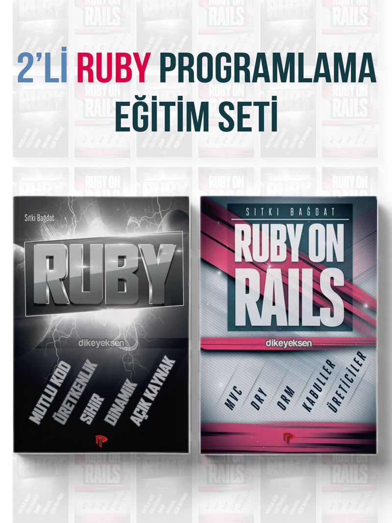 2'li RUBY Programlama Eğitim Seti Eğitim Seti (2 Kitap) kitap kapağı