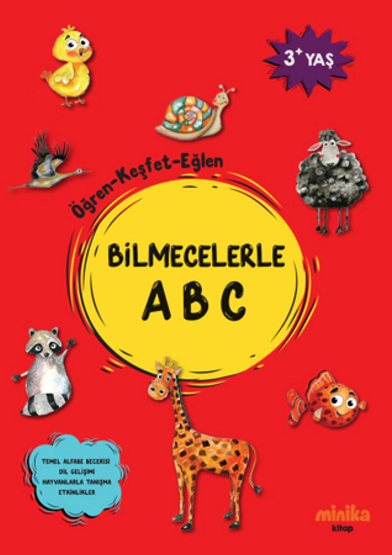 Bilmecelerle ABC / Öğren-Keşfet-Eğlen kitap kapağı