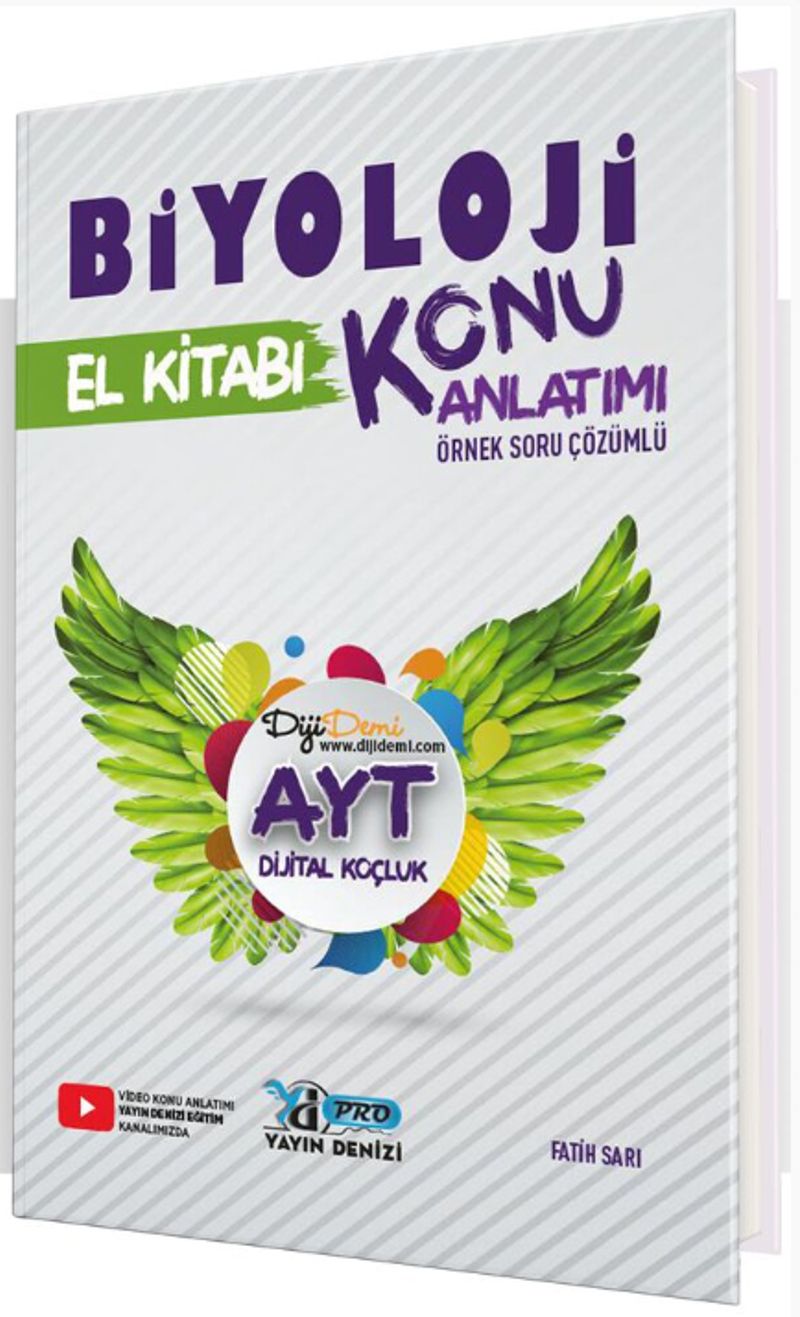 AYT Biyoloji Konu Anlatımı Örnek Soru Çözümlü El Kitabı kitap kapağı