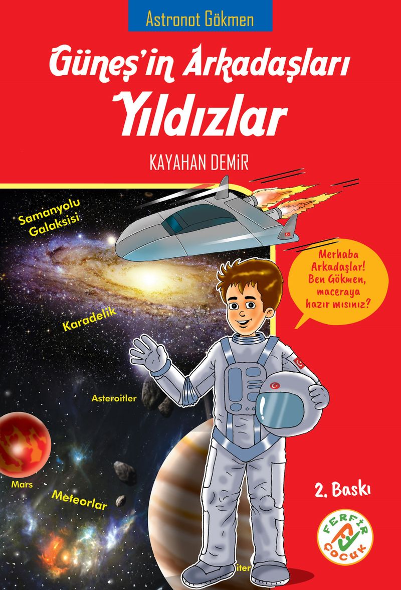 Güneşin Arkadaşları Yıldızlar Astronot Gökmen kitap kapağı