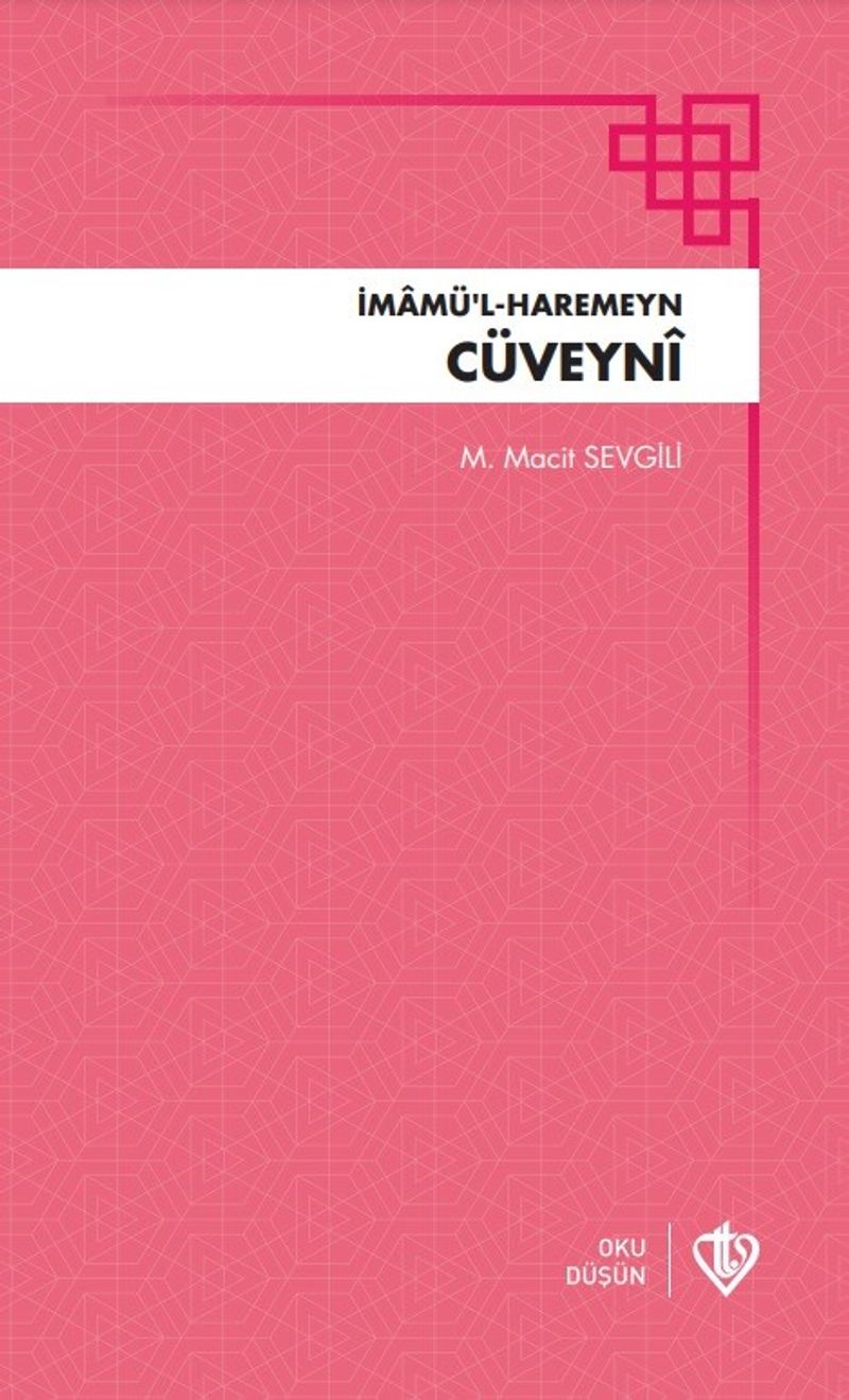 İmamü'l-Haremeyn Cüveyni kitap kapağı