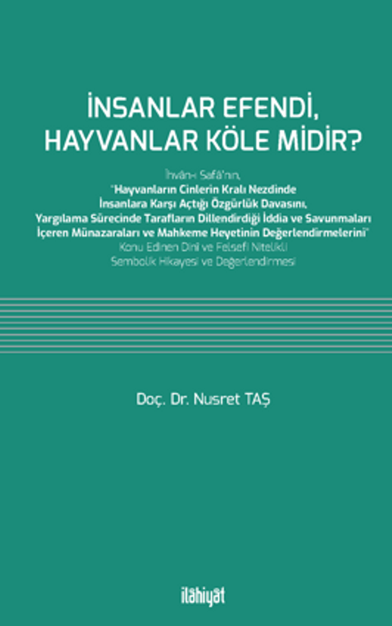 İnsanlar Efendi, Hayvanlar Köle midir? kitap kapağı