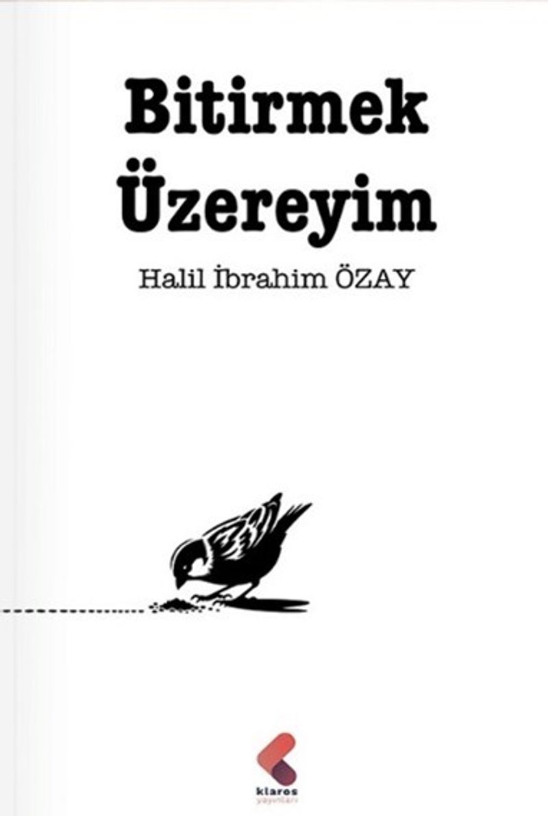 Bitirmek Üzereyim kitap kapağı