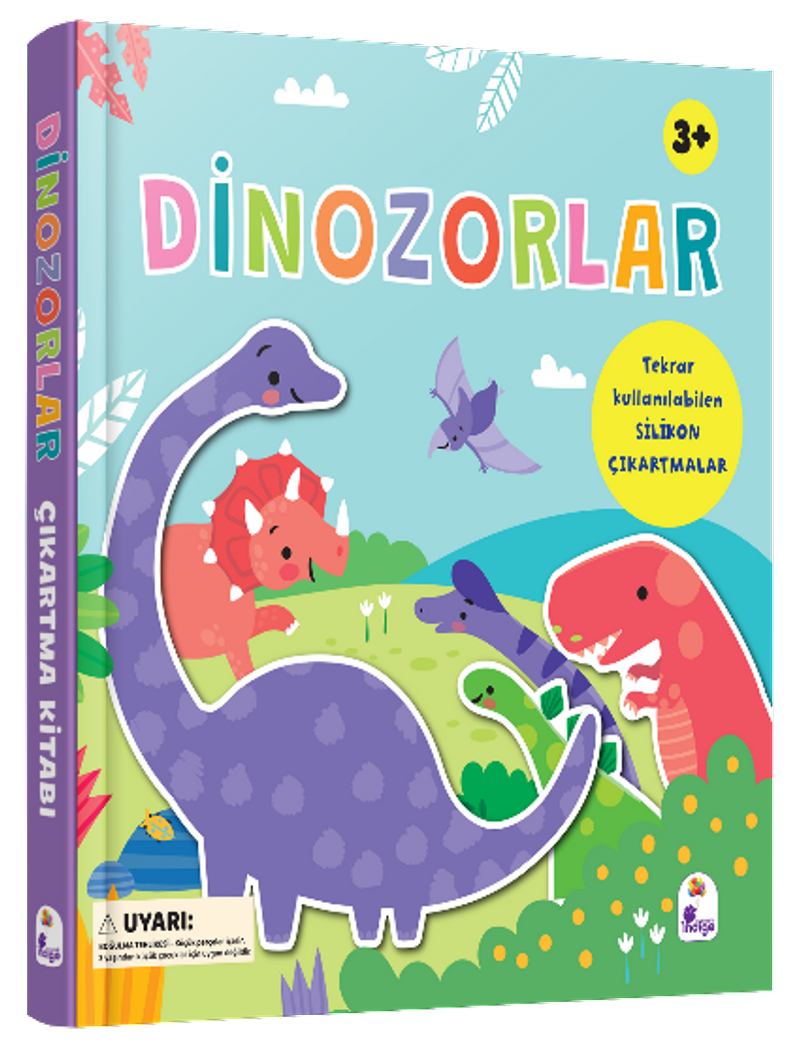 Dinozorlar - (Silikon Çıkartmalı) kitap kapağı