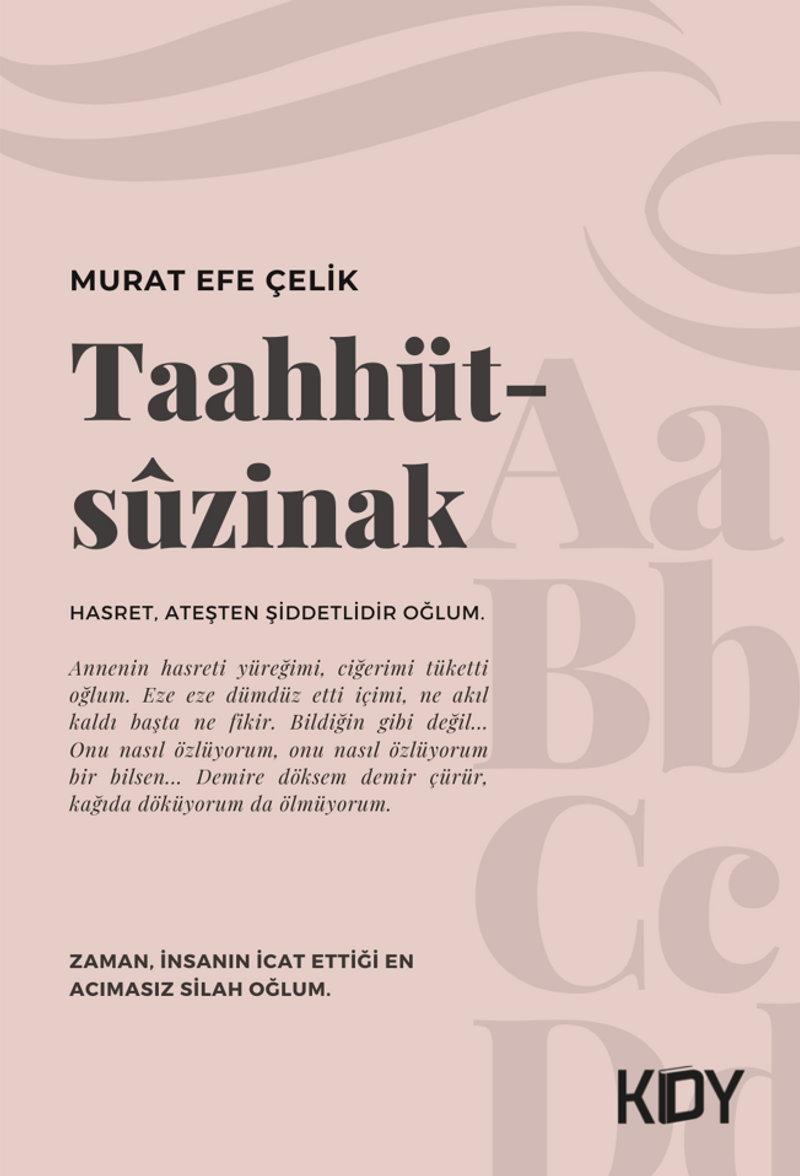 Taahhütsüzinak kitap kapağı