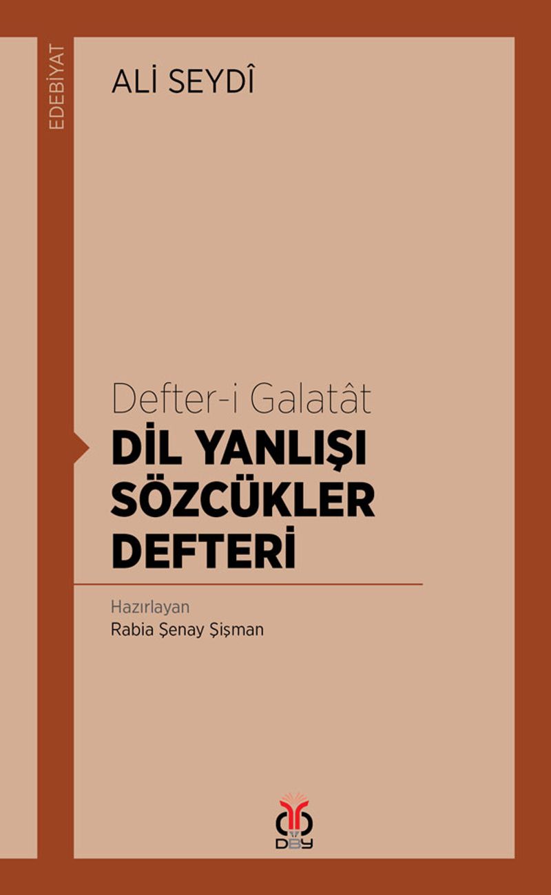 Defter-i Galatat Dil Yanlışı Sözcükler Defteri kitap kapağı