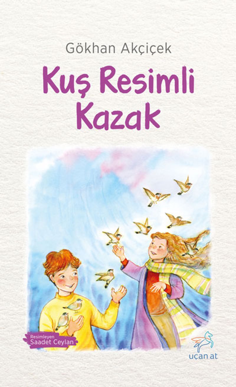 Kuş Resimli Kazak kitap kapağı