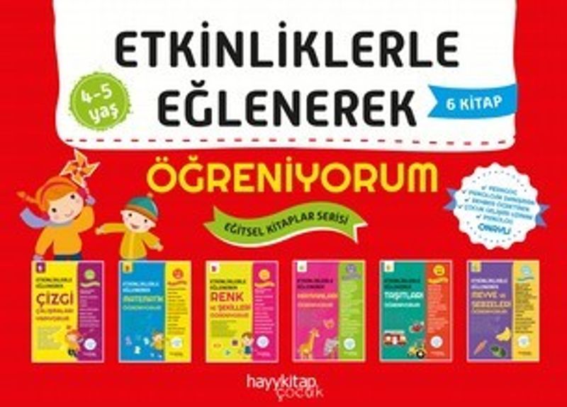 Etkinliklerle Eğlenerek Öğreniyorum 6'lı Set kitap kapağı
