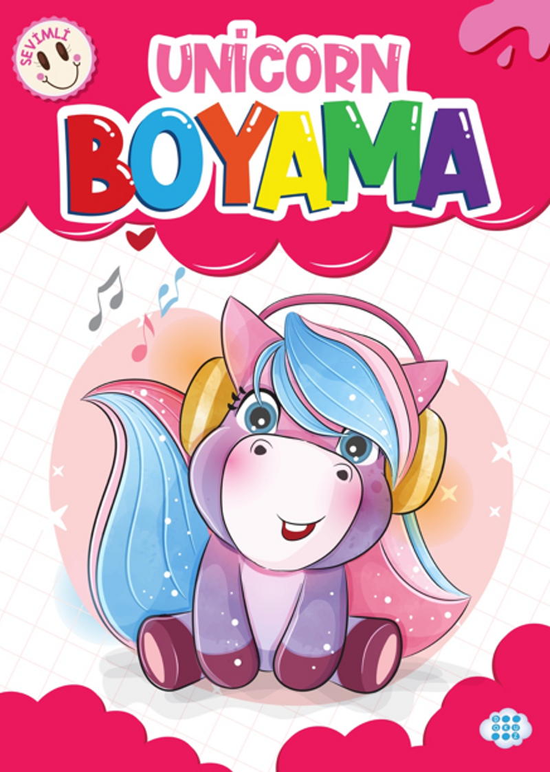 Sevimli Unicorn Boyama kitap kapağı